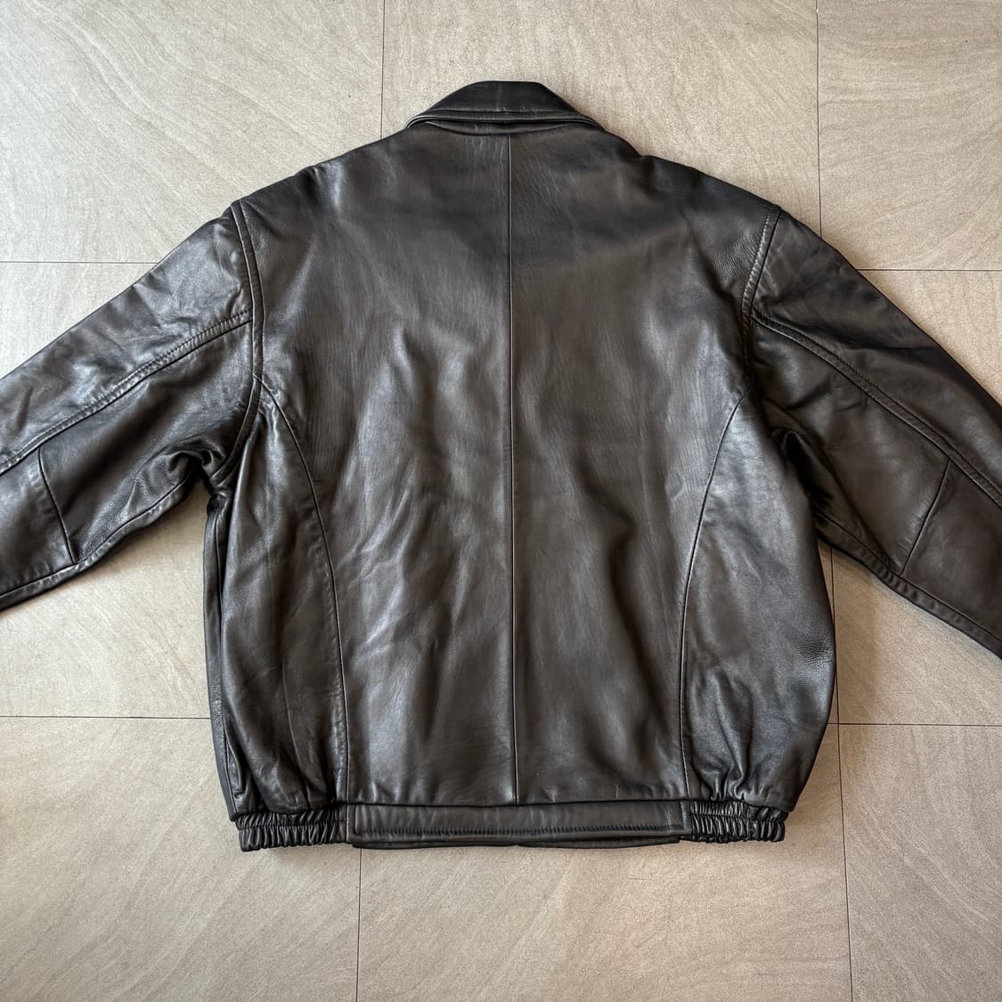 Planet Hollywood black leather jacket 상품이미지10