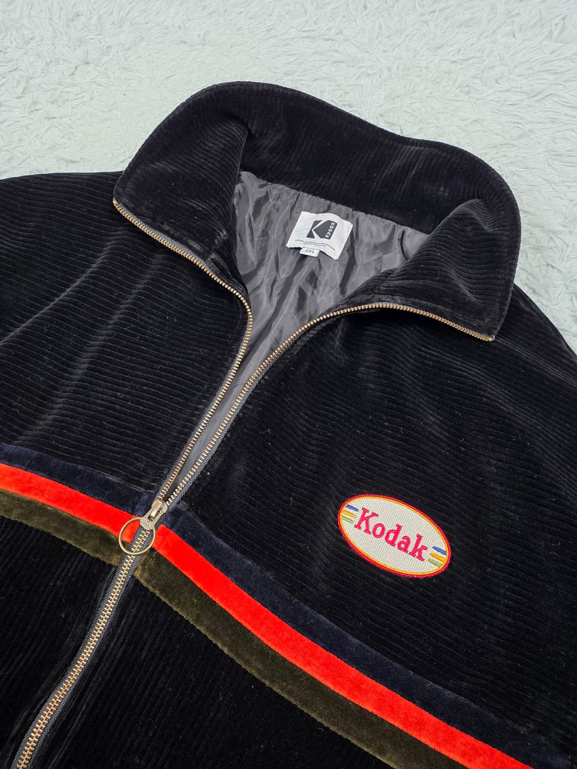 코닥 코다컬러 코듀로이 집업 블랙 2XL 상품이미지3