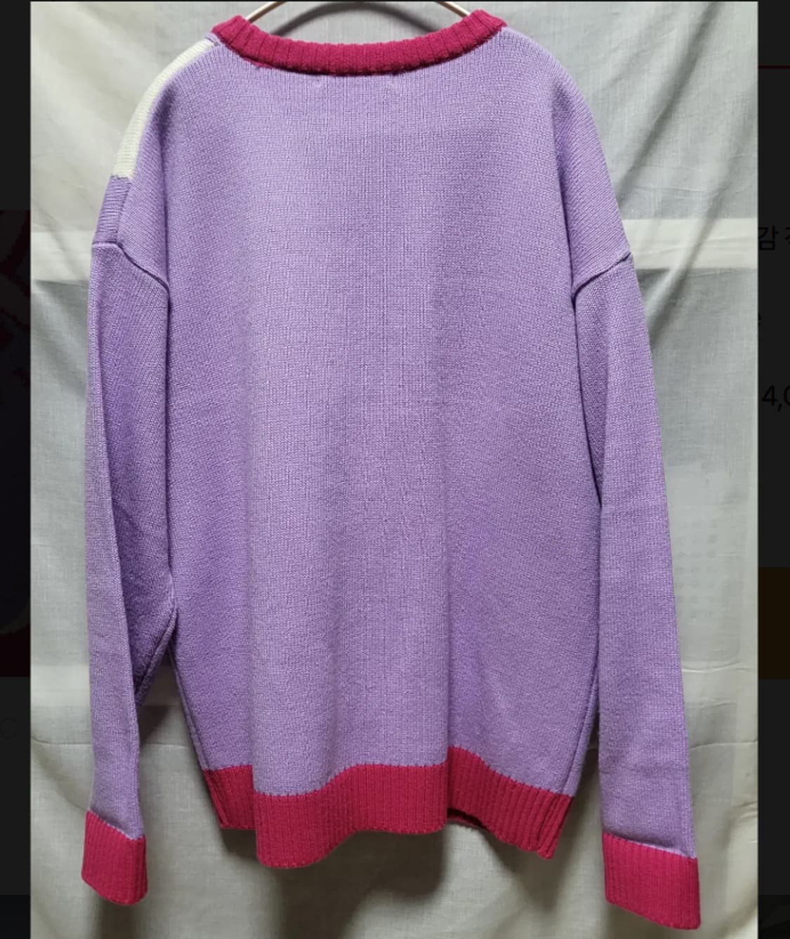 러브이즈트루 연보라 핑크 롱니트 빈티지 귀여운 니트
 상품이미지2