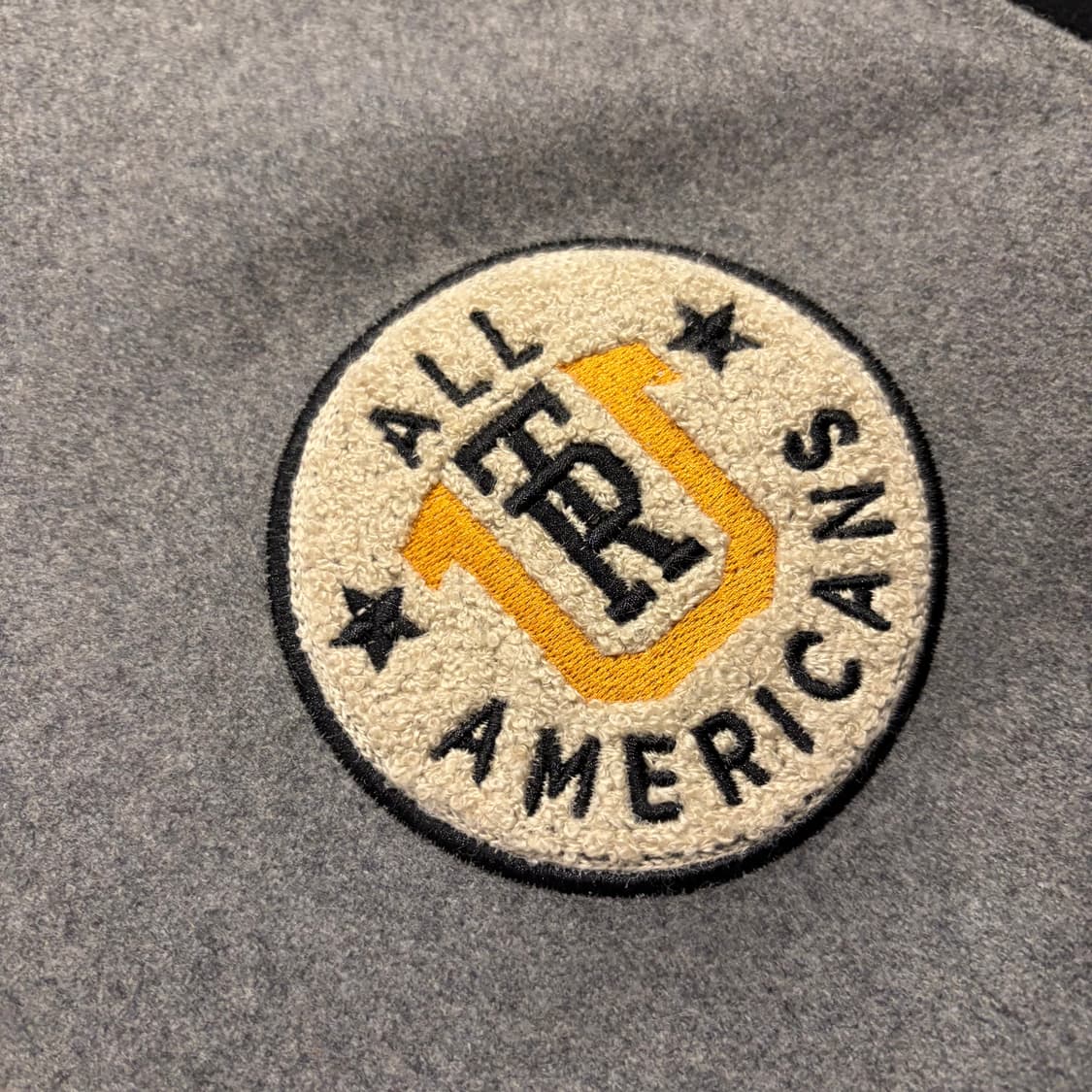 [L] 트루릴리젼 바시티 스타디움 울 자켓 그레이 블랙 C203 상품이미지4