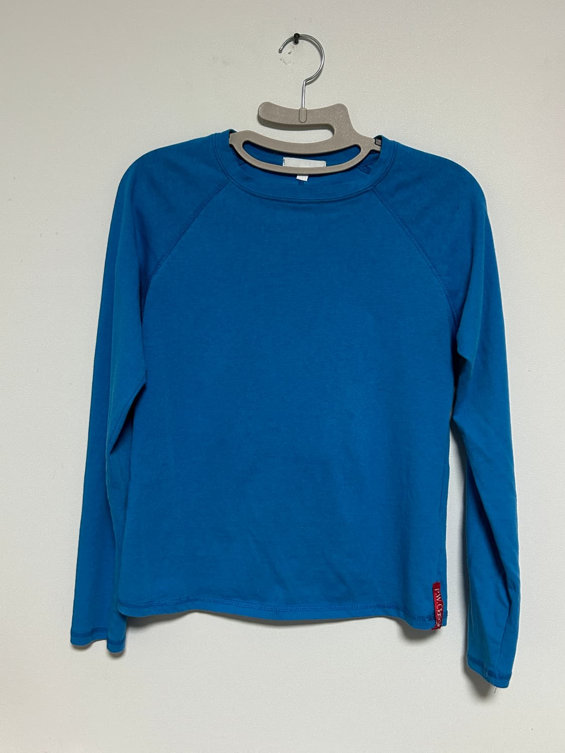 파르티멘토 우먼 세미 쉬어드 롱 슬리브 티 블루 상품이미지2