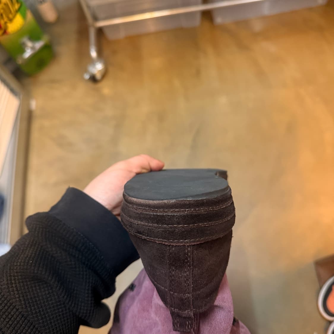 07SS 앤 드뮐미스터 퍼플 스웨이드 레더 스니커트 부츠 270 275 상품이미지8