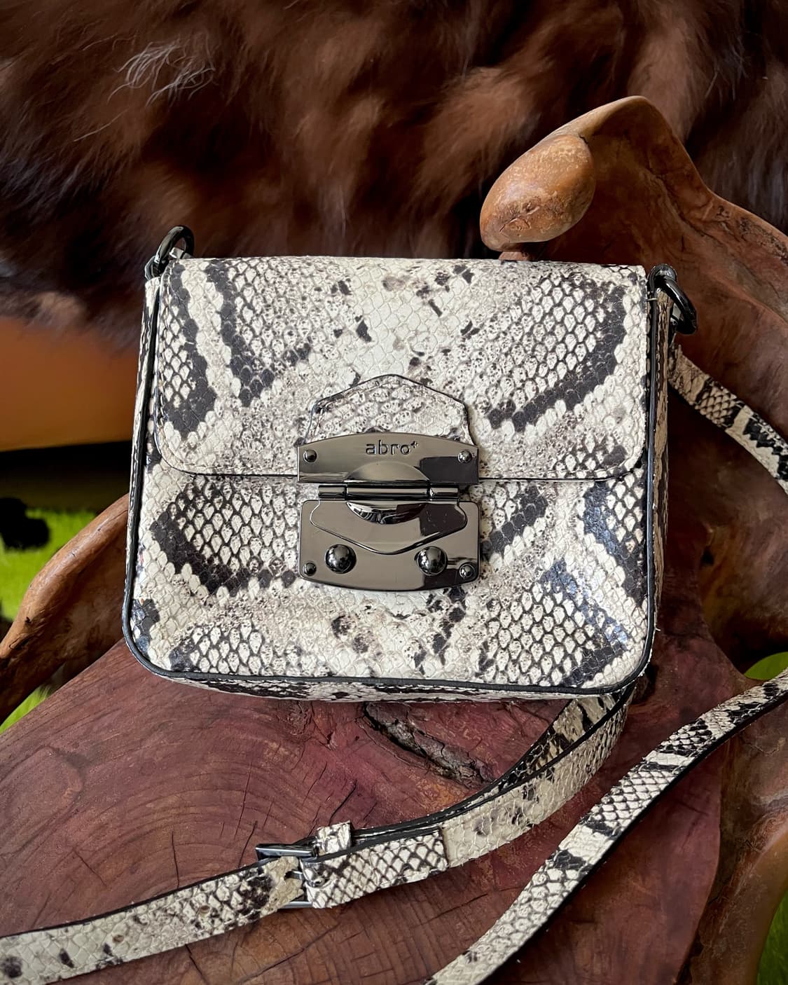 Abro Germany Leather Python Cross Bag 상품이미지4