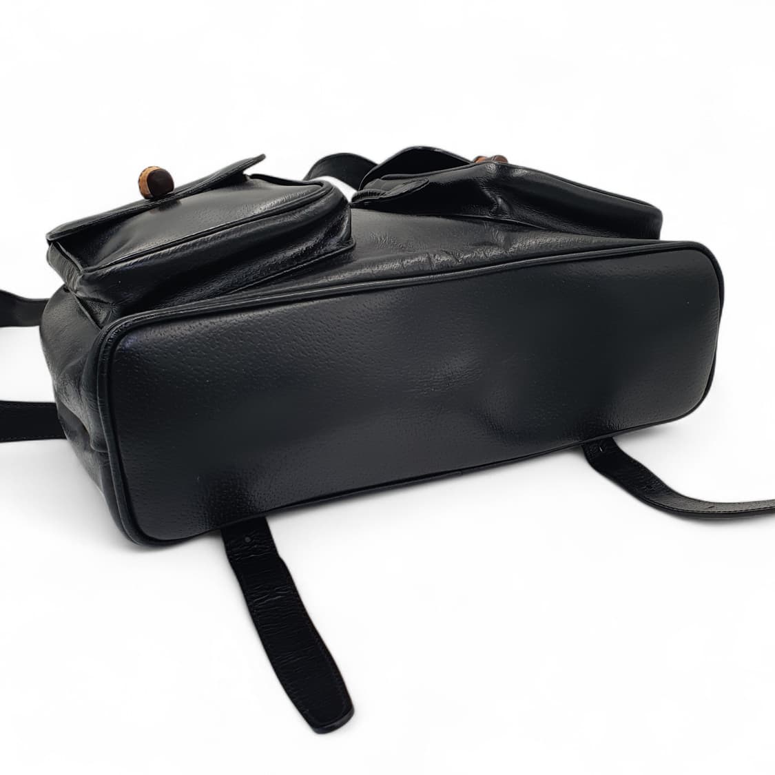 구찌 뱀부 블랙 레더 투포켓 백팩 상품이미지8