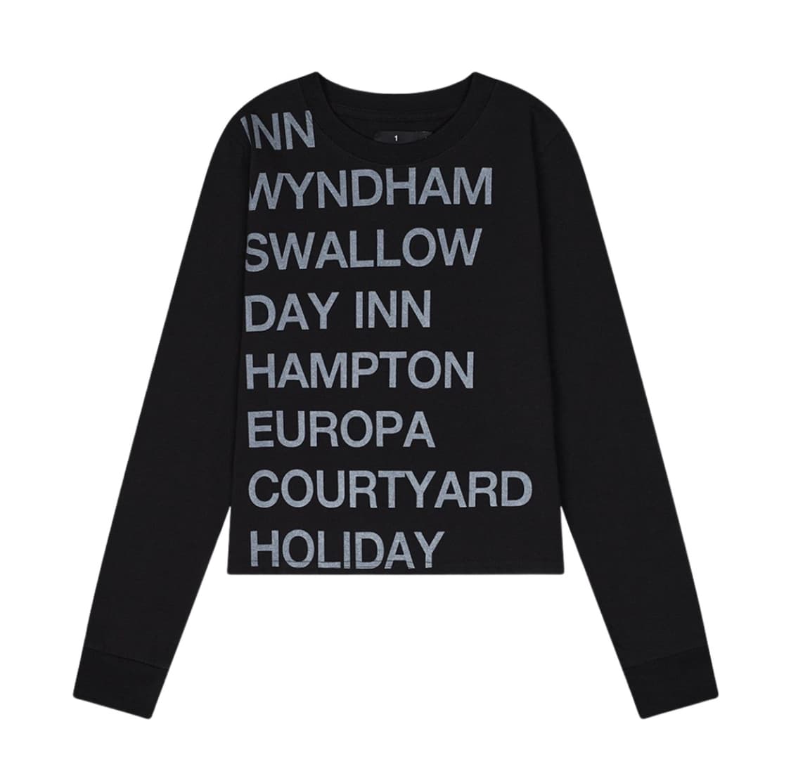 1/2 하이웨이 인 롱슬리브 티셔츠_우먼 상품이미지1