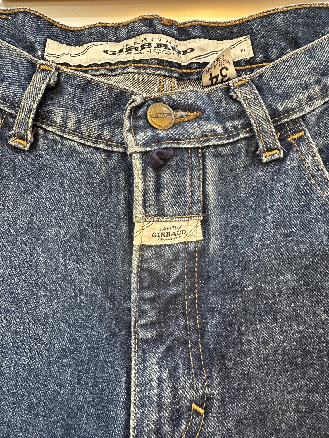 34) 마리떼 프랑소와 저버 USA 94s 블루 테이퍼드 데님 상품이미지4