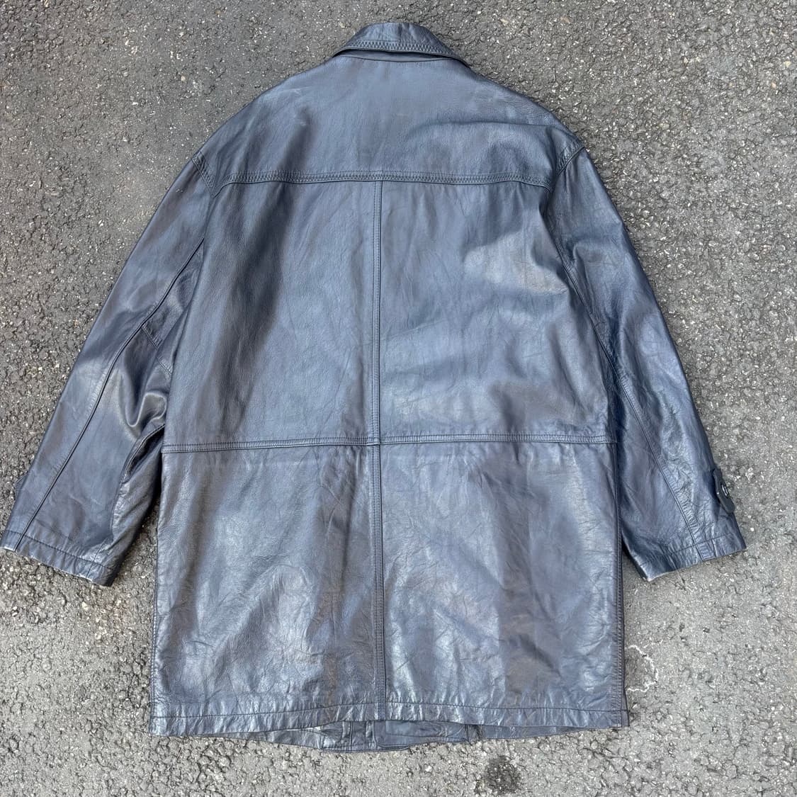 빈티제 레더 카 코트 상품이미지2