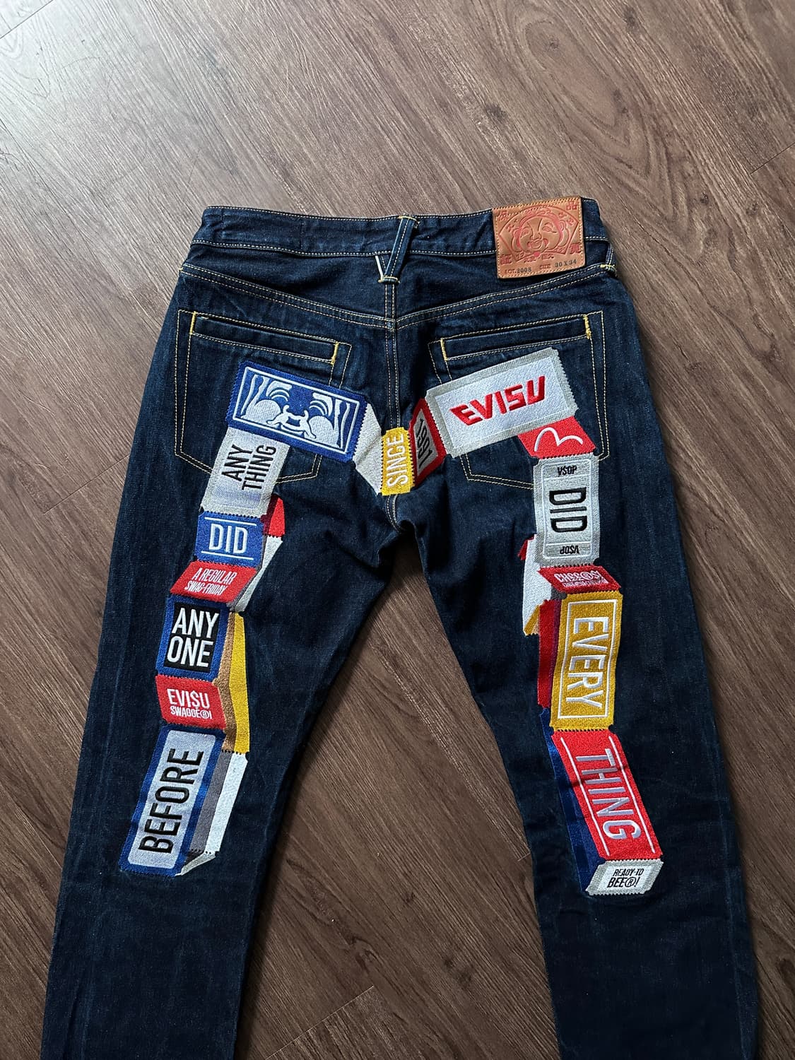 Evisu 08 "3D DIACOCK" 자수 셀비지 진 상품이미지10