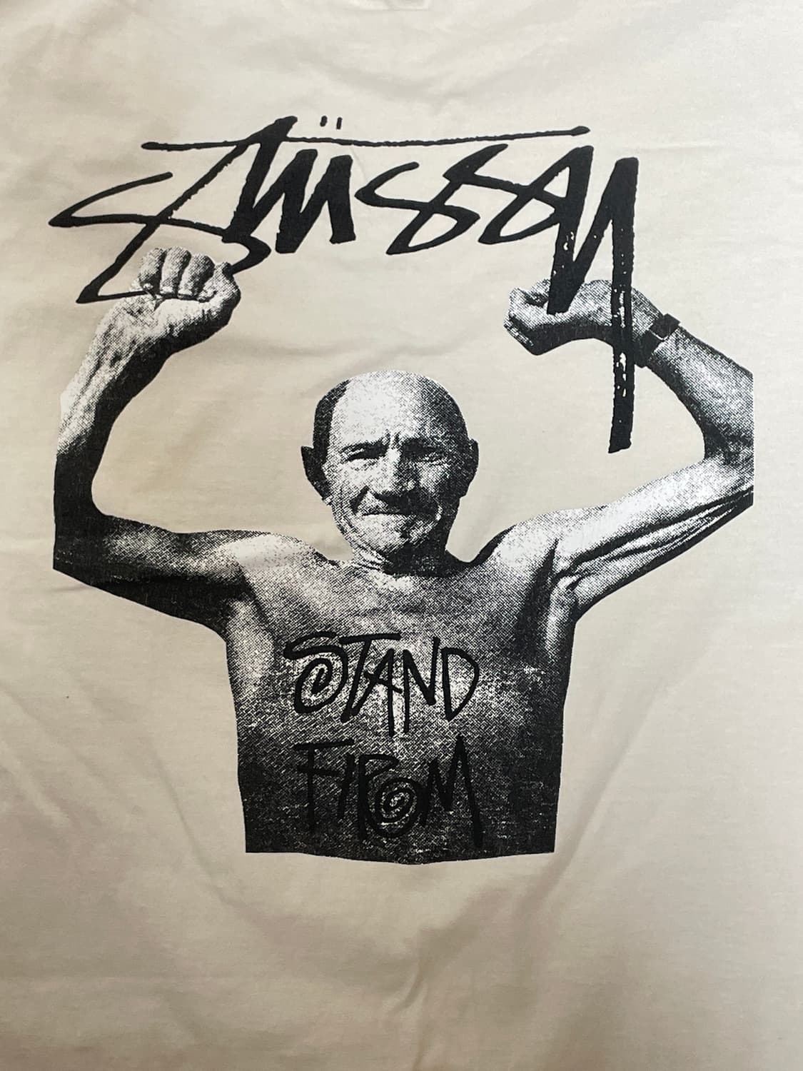 스투시 x 마틴 로즈 스탠드 펌 피그먼트 다이드 티셔츠 내츄럴 상품이미지3