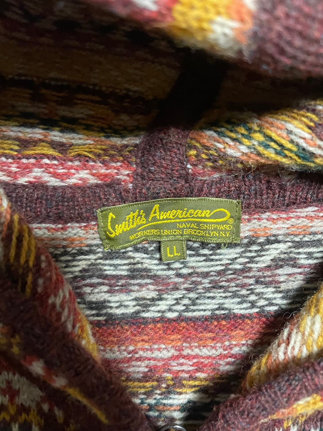 빈티지 니트 후드집업 상품이미지2