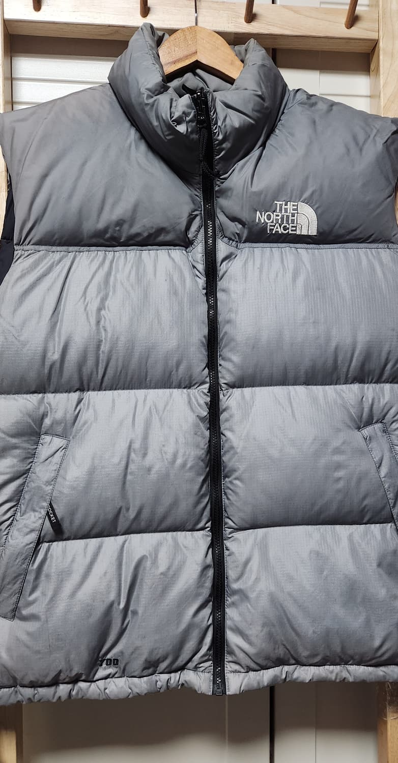 노스페이스 700 눕시 라이트 그레이 조끼 패스트 패딩 자켓 상품이미지3