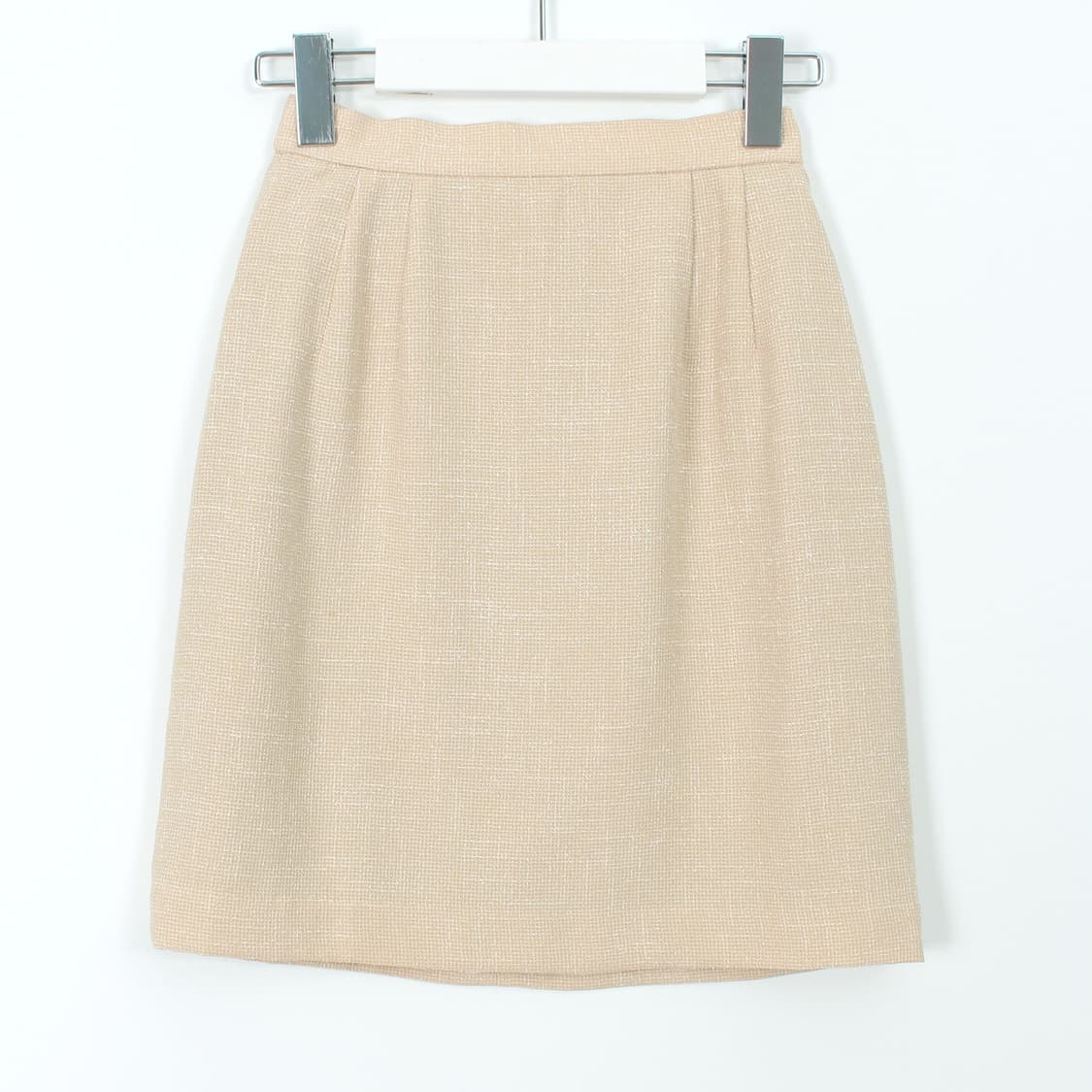 일본 빈티지 아이보리 트위드 자켓 스커트 셋업 세트 상품이미지8