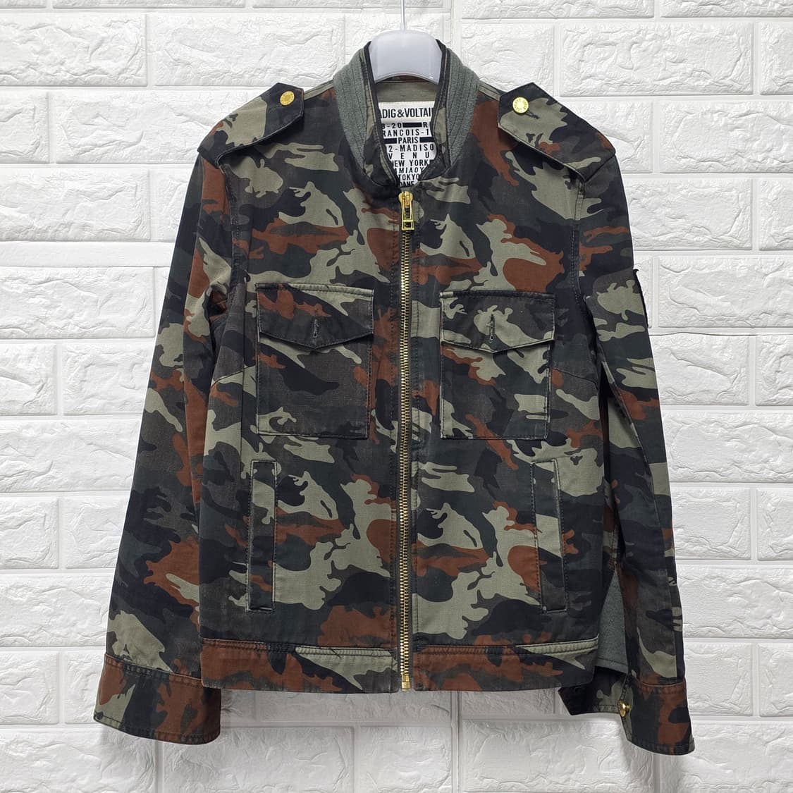 택포_ 쟈딕앤볼테르 밀리터리 카모 자켓 M 상품이미지1