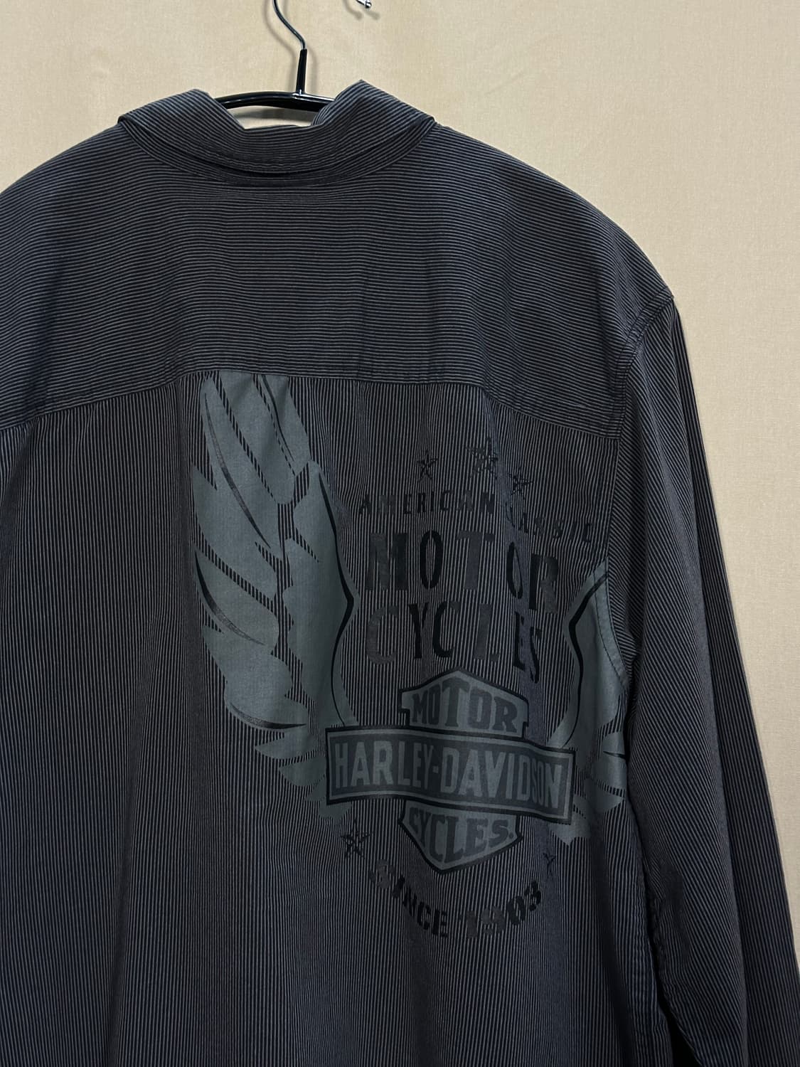 할리데이비슨 스트라이프 셔츠 처분  상품이미지4
