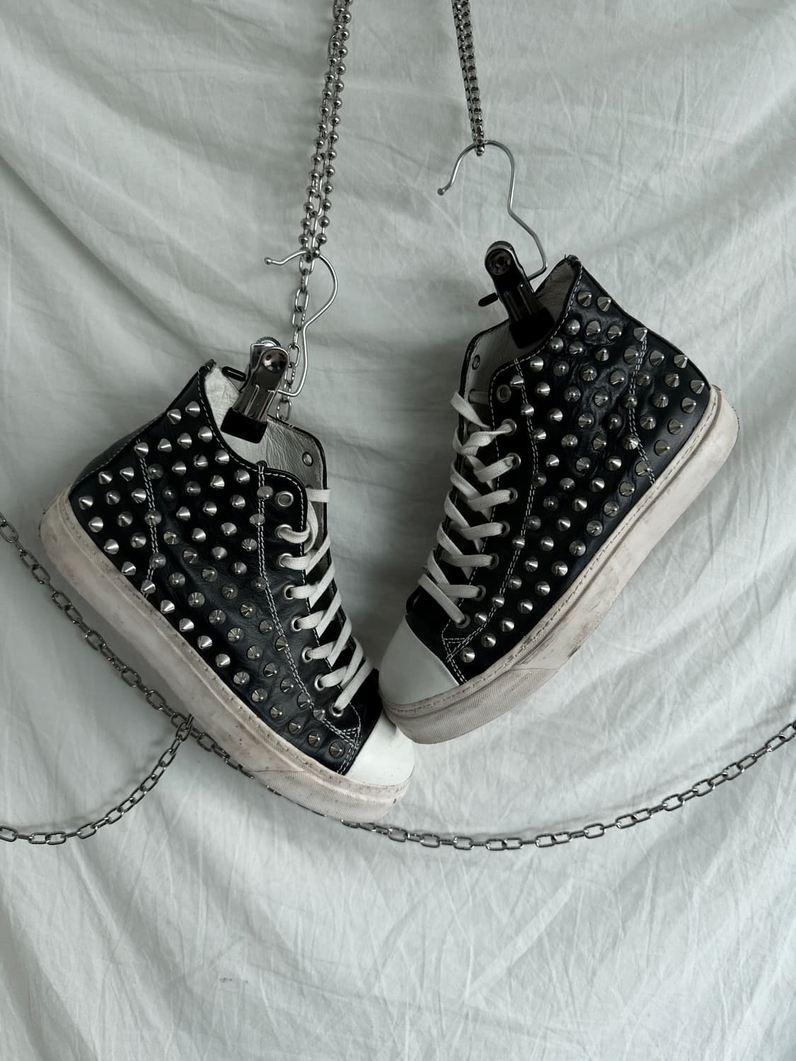 gienchi 젠치 스터드 하이탑 스니커즈 상품이미지2