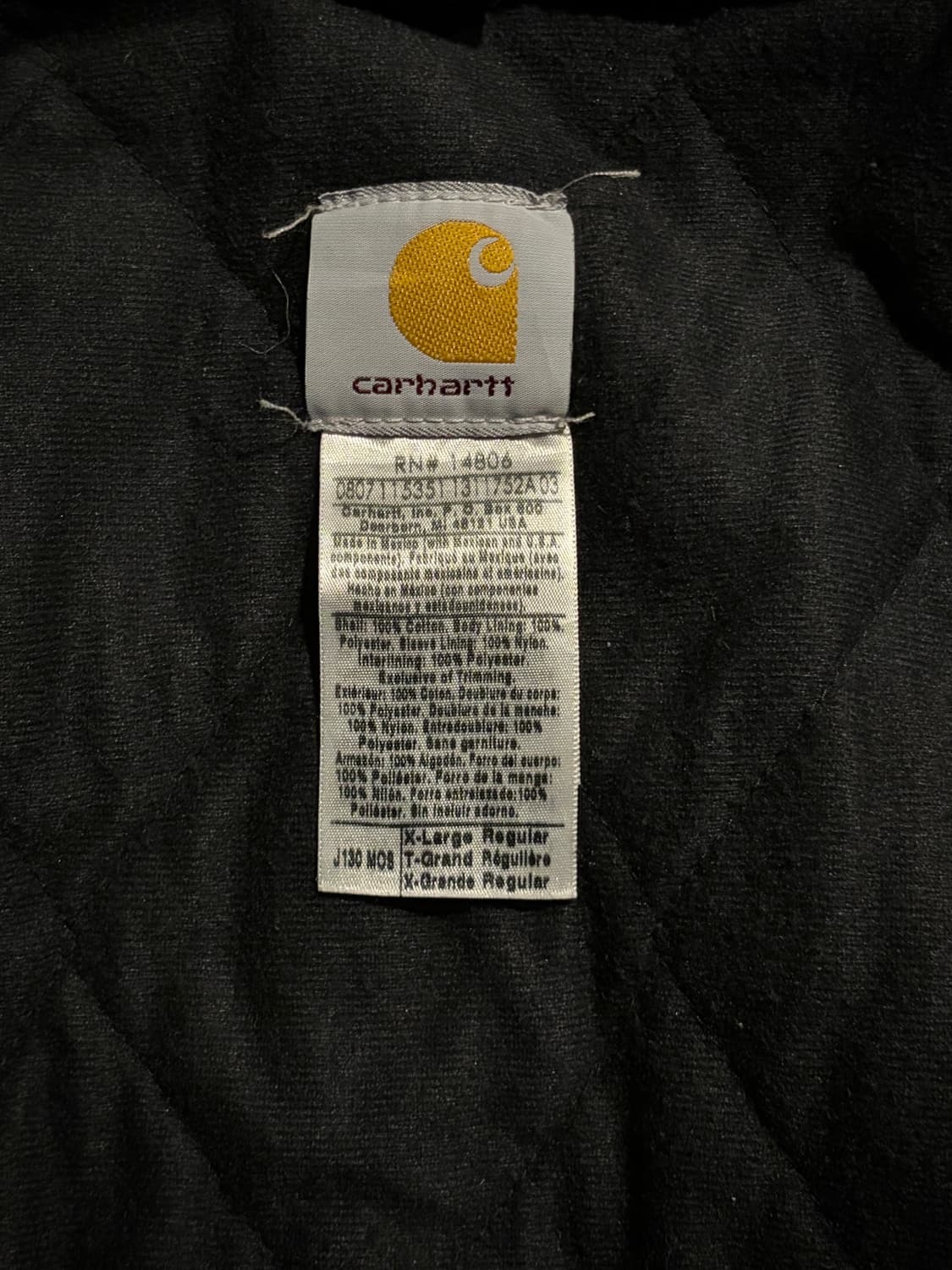 칼하트 액티브 J130 MOS XL/R 상품이미지6