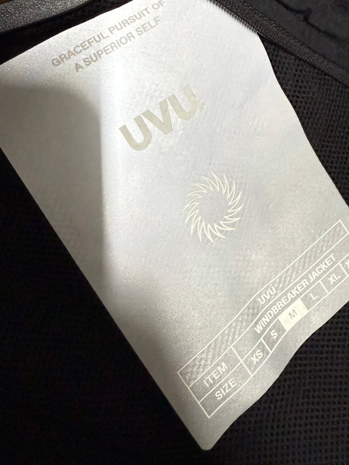 UVU 윈드브레이커 블랙 m 상품이미지6