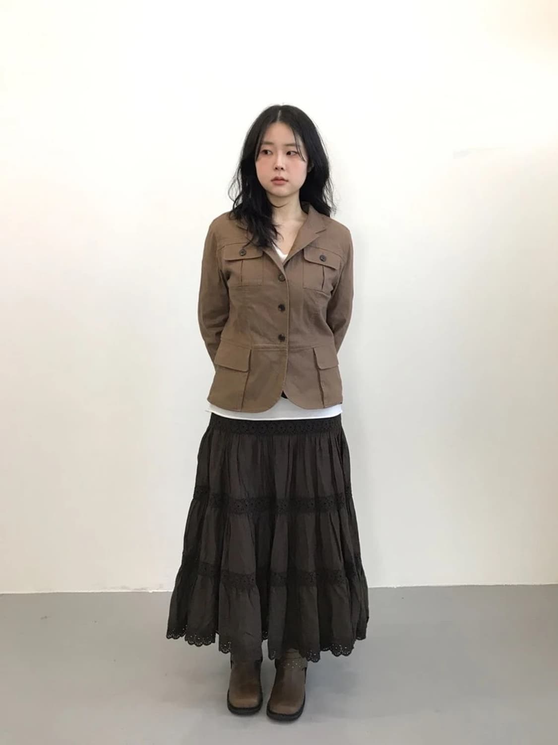 L.L.Bean Brown Cotton Safari Jacket 상품이미지1