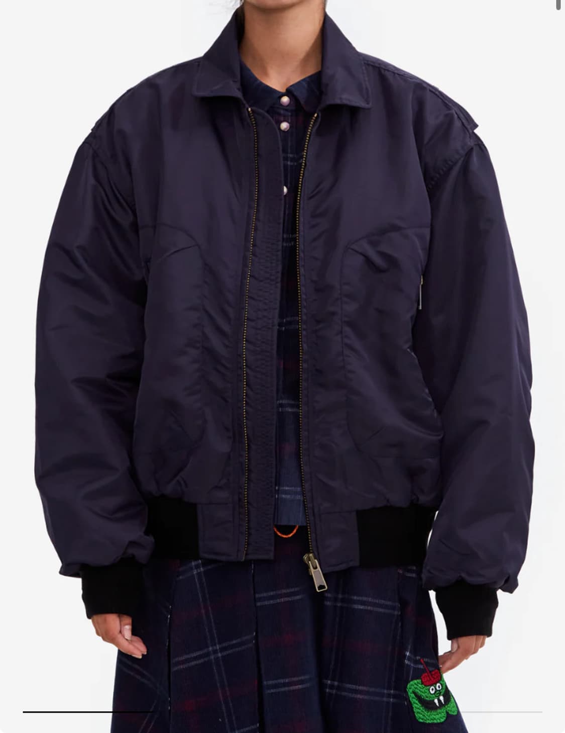 Brain Dead 3D Flight Jacket / Navy / L 상품이미지3
