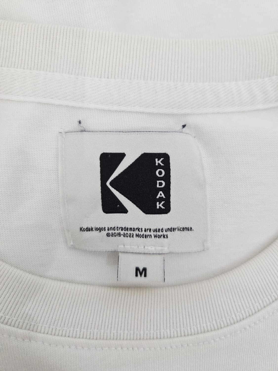 KODAK 코닥 시그니처 로고 반팔 티셔츠 화이트 상품이미지7