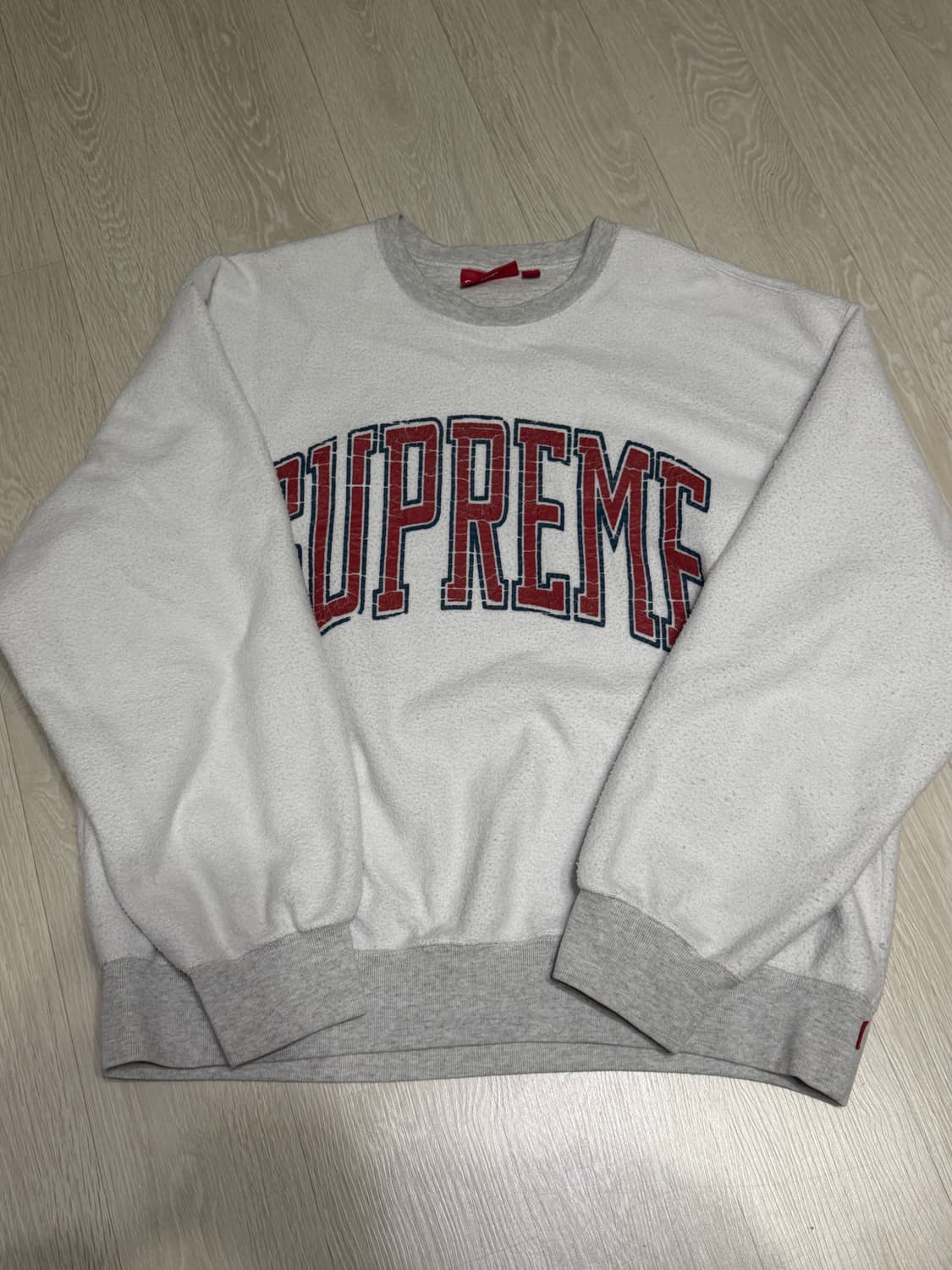 슈프림 인사이드 아웃 크루넥 맨투맨 애쉬 그레이 L 상품이미지1