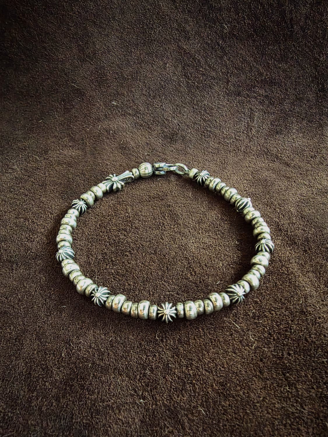 Silver 925 peace & cross bold bracelet 상품이미지6