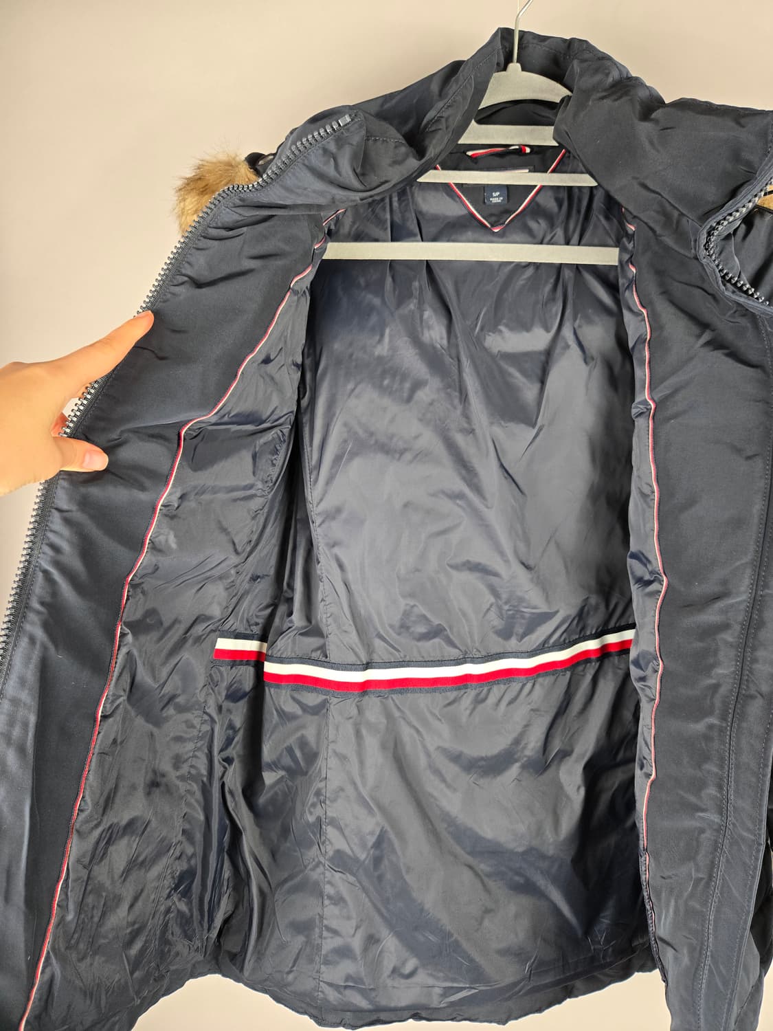 [무료배송]타미힐피거 S 여성 다운 패딩 점퍼 네이비 상품이미지8