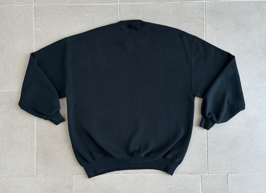 90s 빈티지 러셀 스웻셔츠 블랙 XL USA 상품이미지2