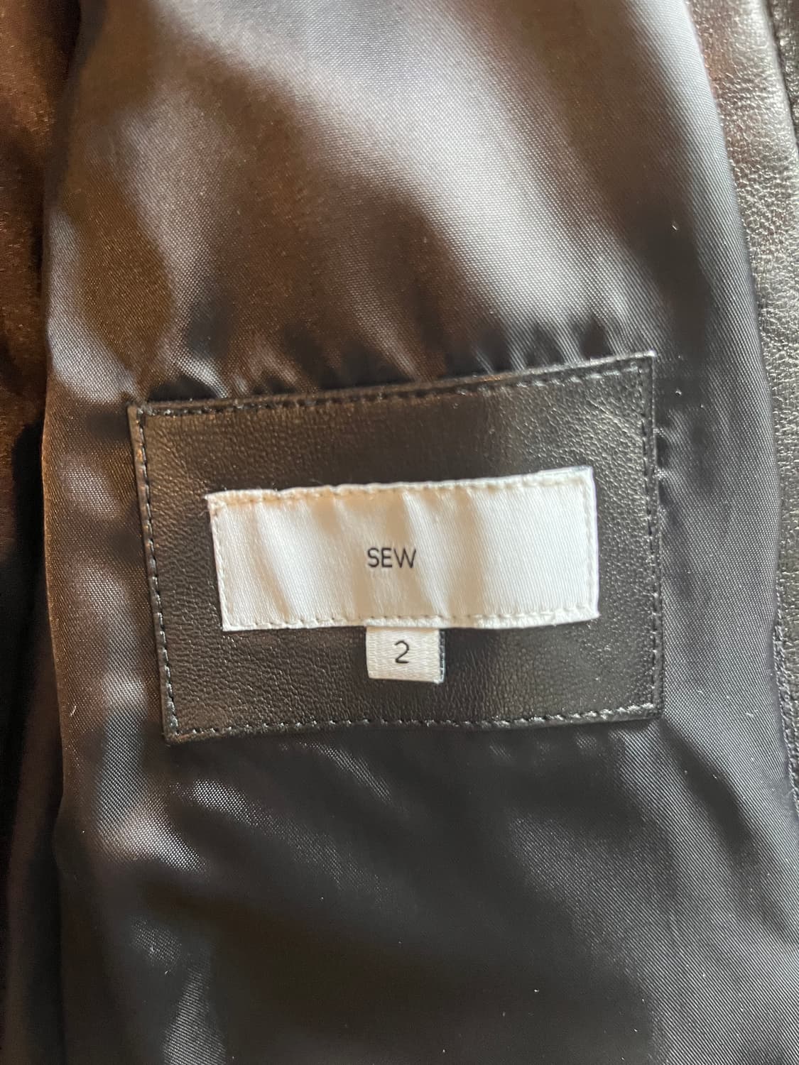 SEW 레더 블루종 2사이즈 상품이미지3