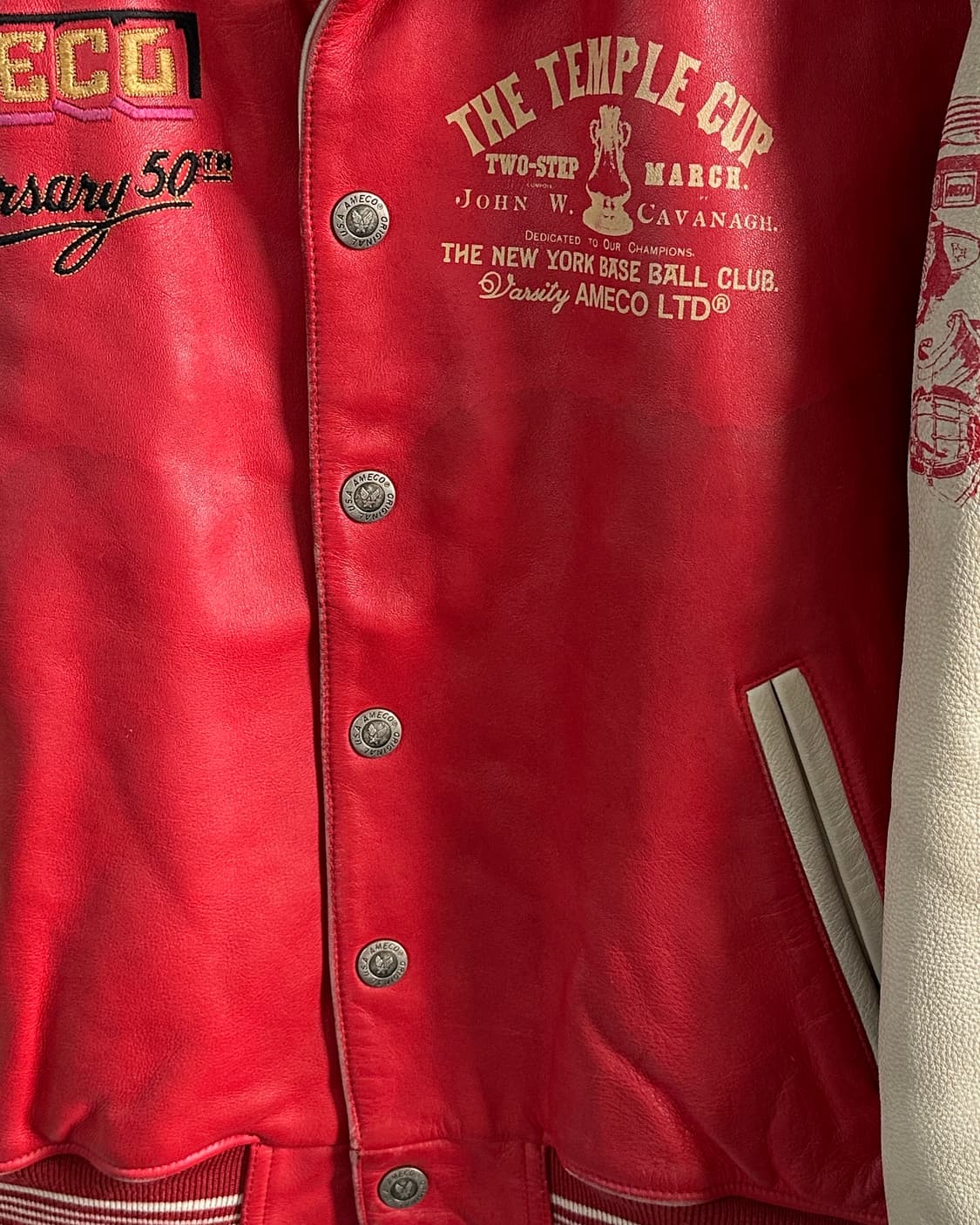 아메코 50주년 레더 바시티 자켓 (va.80) 상품이미지4