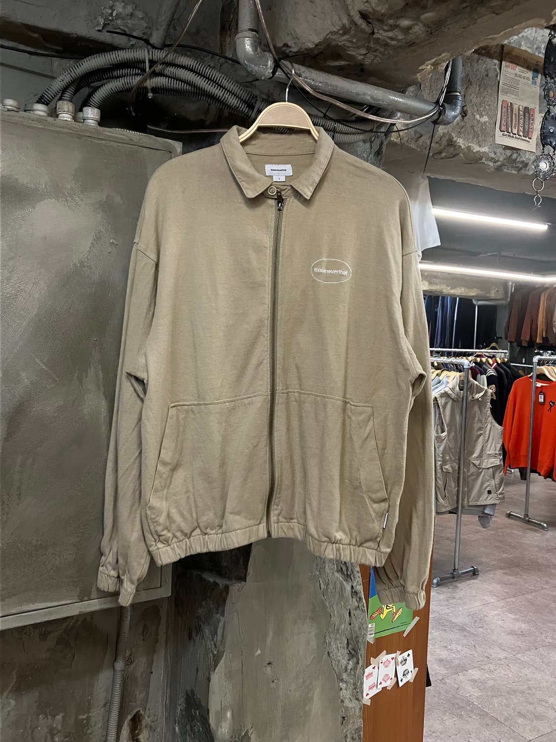 디스이즈네버뎃 셔츠 집업 베이지 L #csz2427 상품이미지1