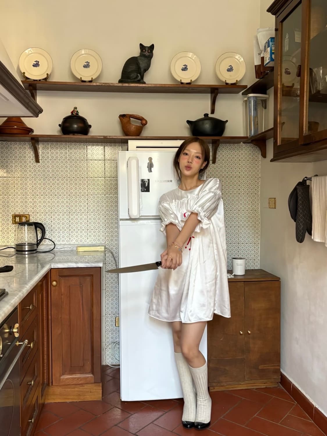 I’m sorry 화이트 원피스 상품이미지4