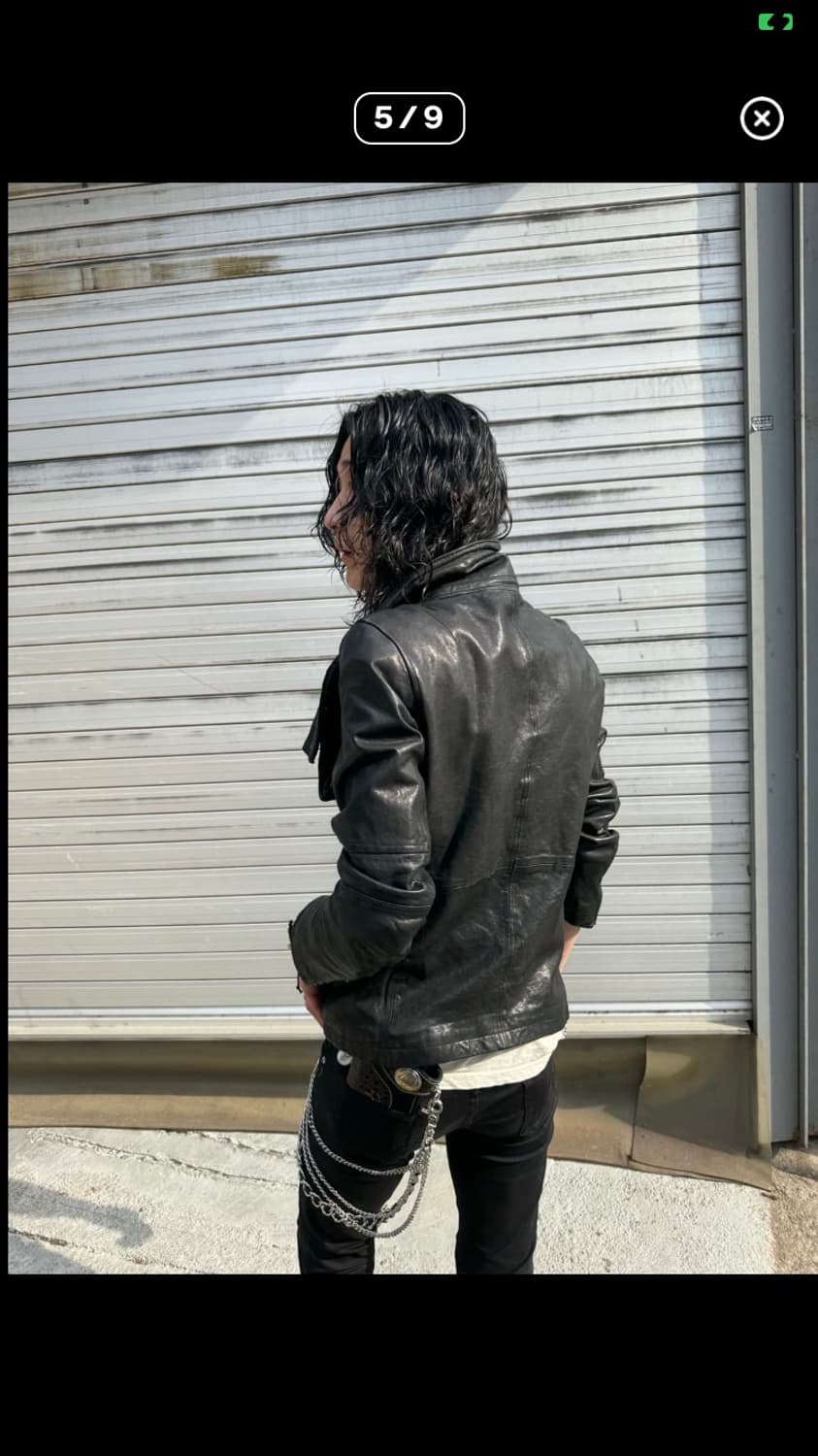 하이넥 가죽자켓 상품이미지5