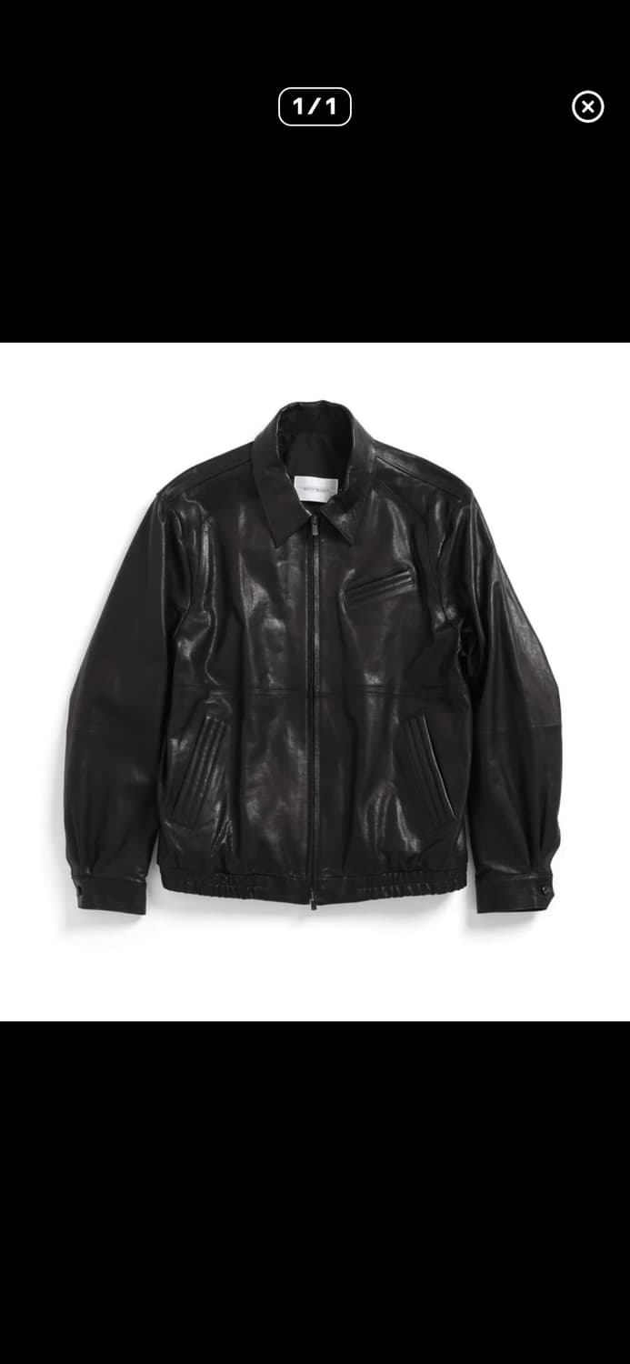 해칭룸 볼륨 스티치 레더 자켓 블랙 4사이즈 구합니다 상품이미지1