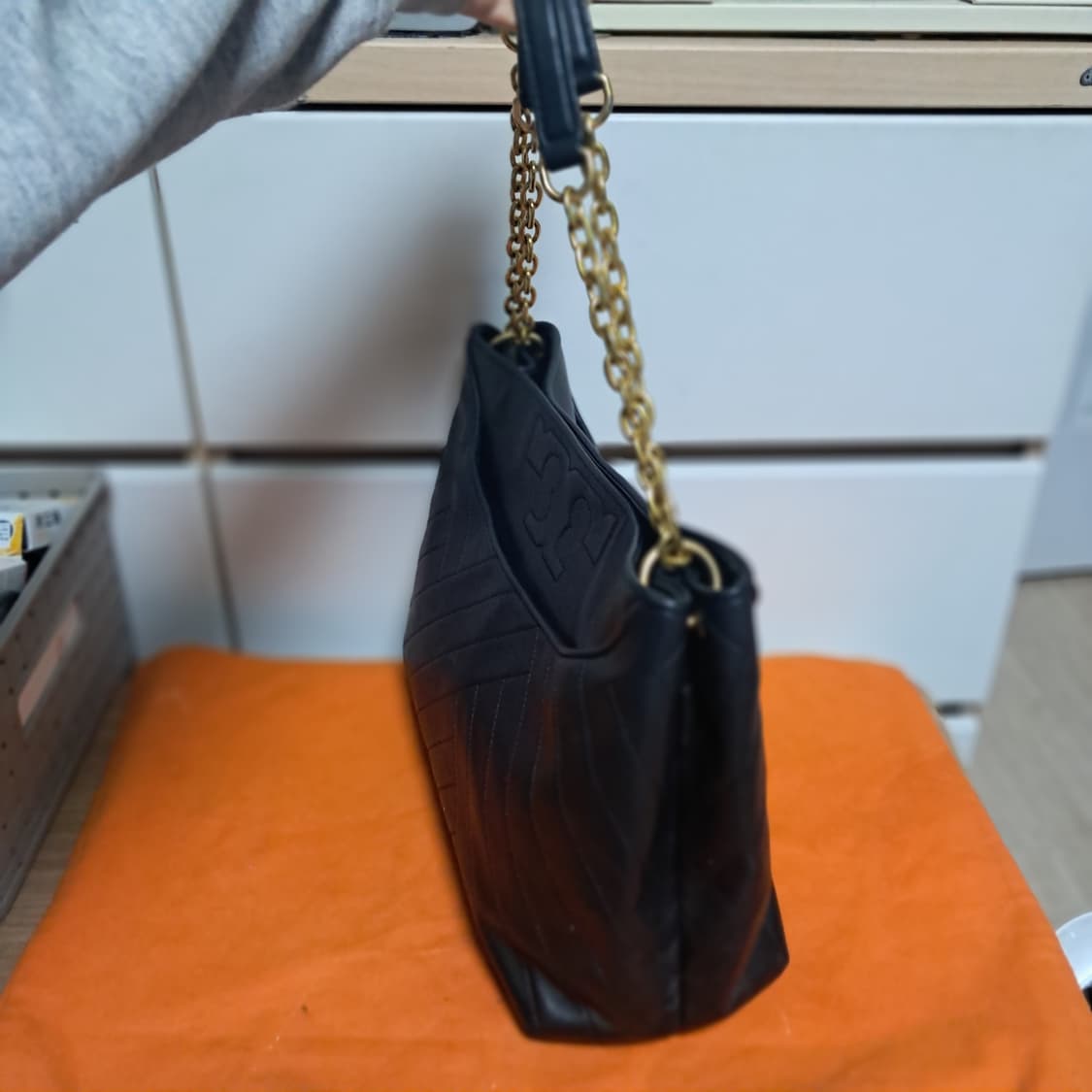 정품 토리버치 퀼팅 체인 숄더백 가방 블랙 상품이미지3