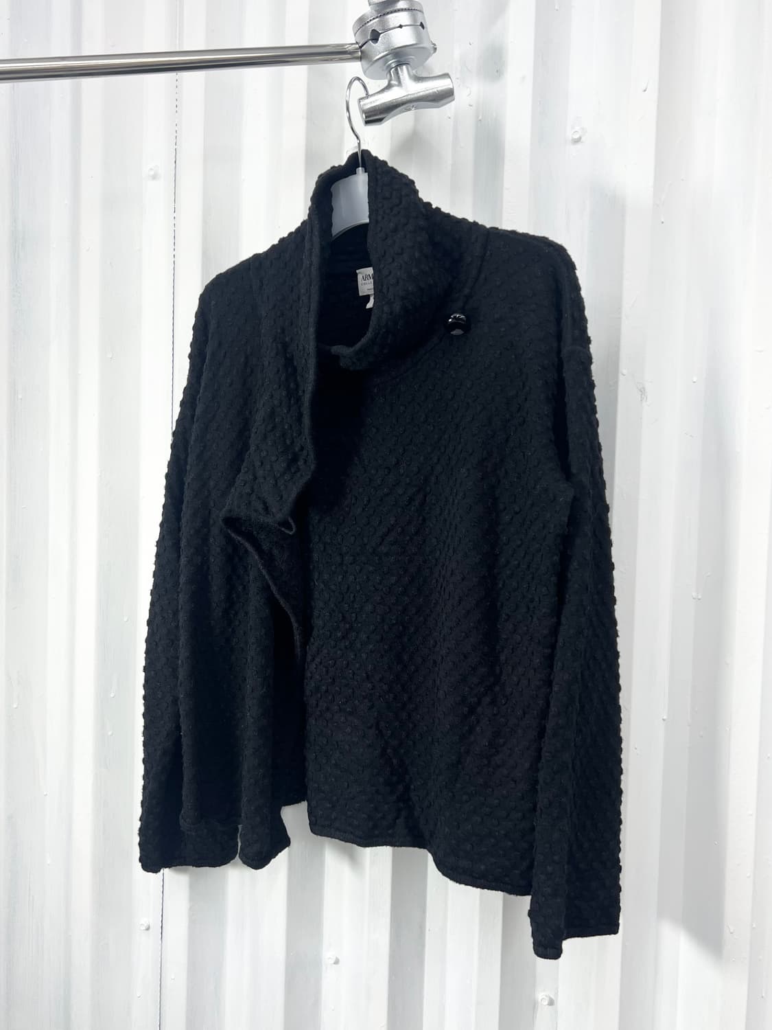 Collezioni 3D dot Draped Wrap Cardigan 상품이미지6