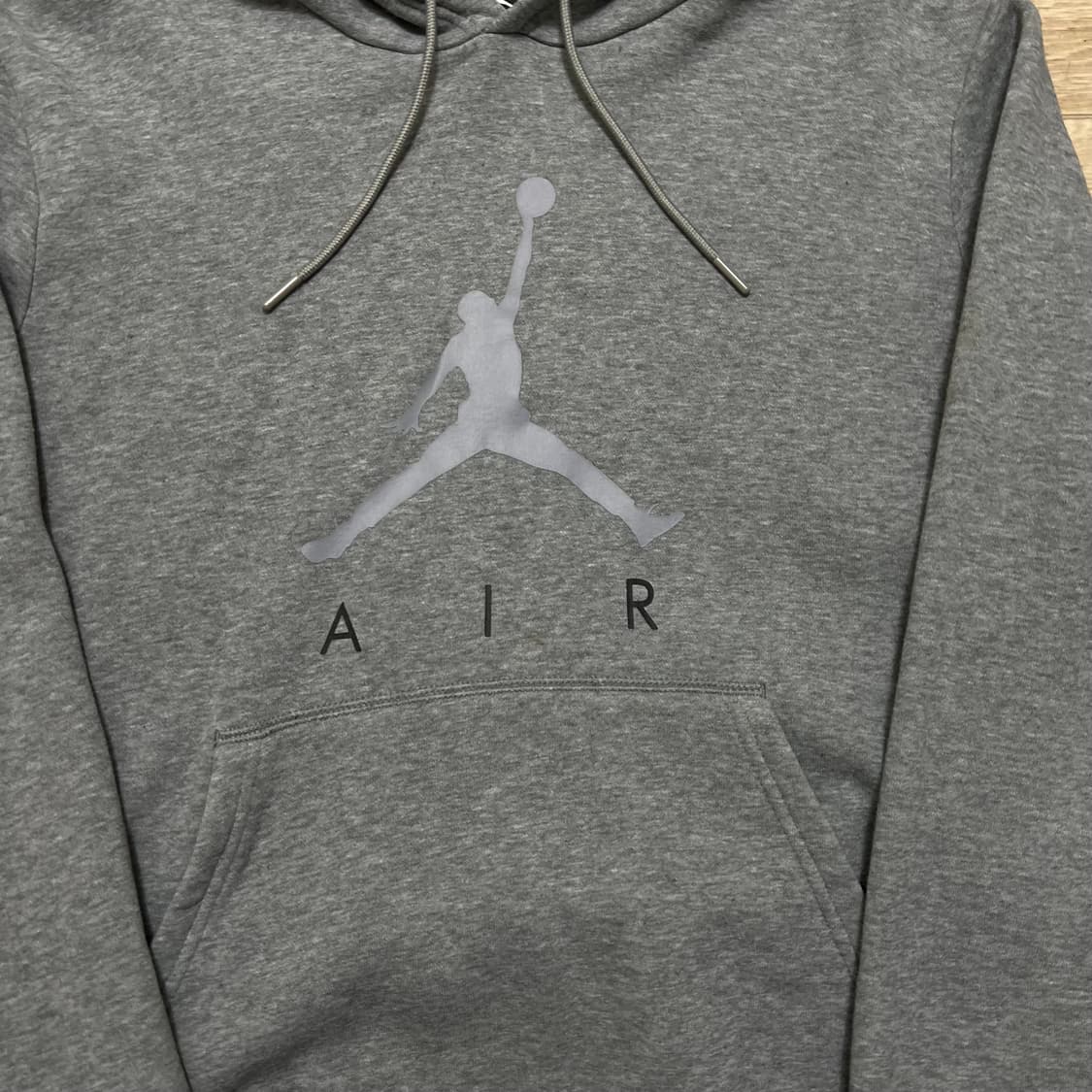 조던 에어 빅로고 남성 기모 후드티 [그레이] M/95 상품이미지4