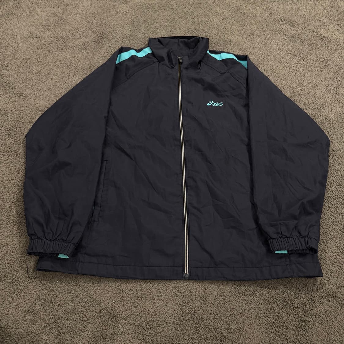 [정품/95] 아식스 00s 올드스쿨 사이드라인 우븐 바람막이 자켓 상품이미지3