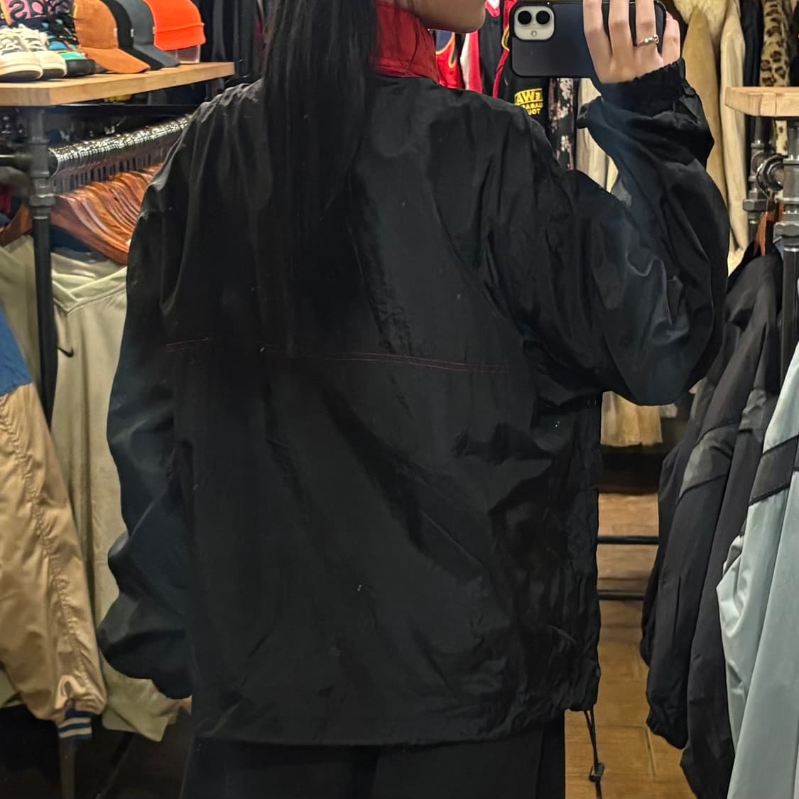 [HI] Nike 나이키 반집업 바람막이 블랙 상품이미지5