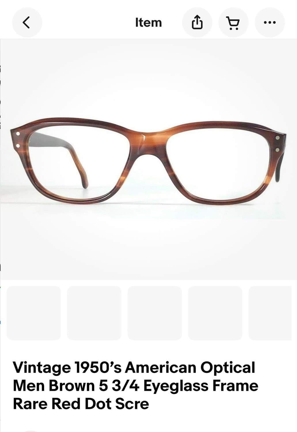 50s 레드닷 아메리칸옵티컬 빈티지 안경 상품이미지7