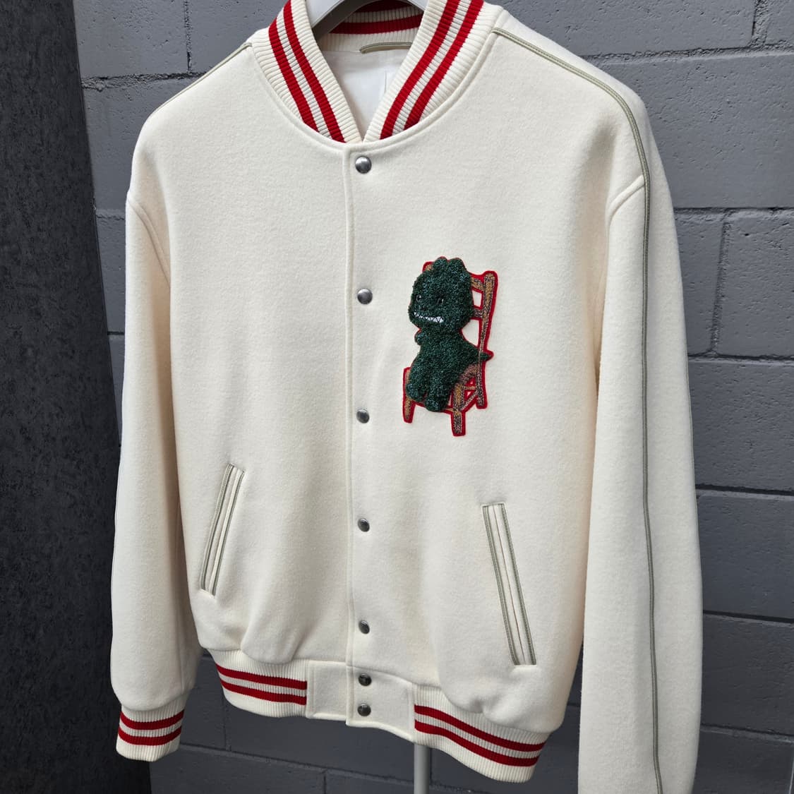 디올 오타니 워크샵 펠트 백로고 바시티 자켓 S 상품이미지1