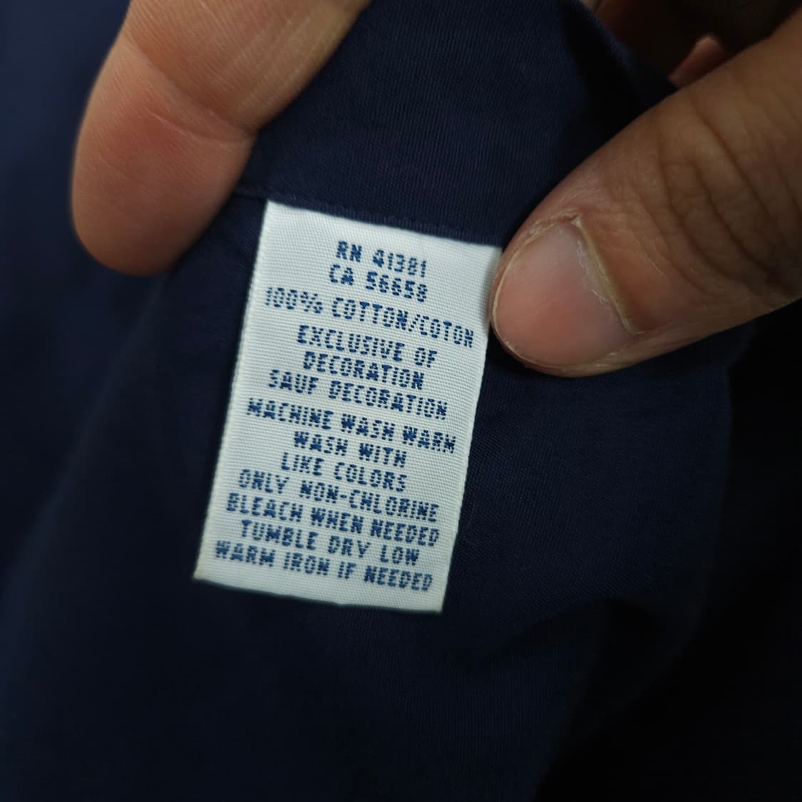 폴로 랄프 로렌 신형 솔리드 셔츠 L 네이비 상품이미지6