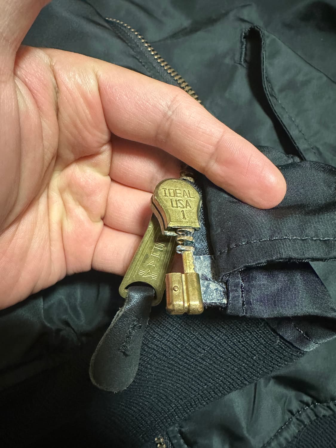 90~00s 민수용 알파인더스트리 ma1 자켓 블랙 미제🇺🇸 상품이미지4