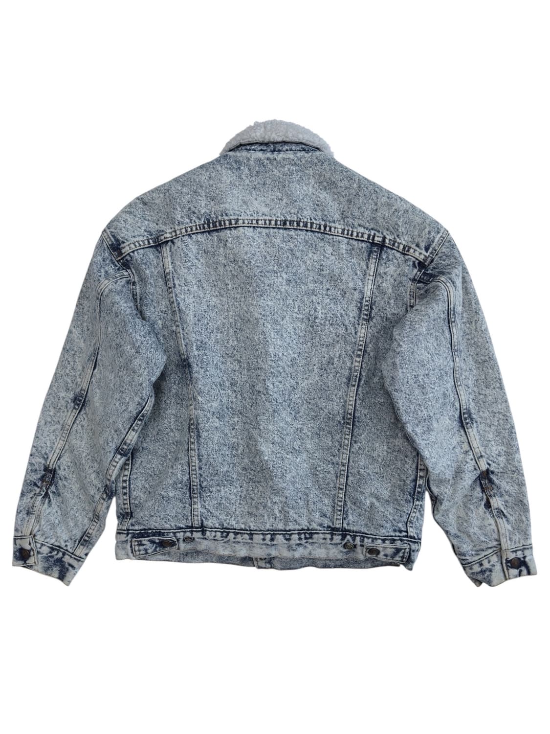 80‘s 리바이스 애시드워시 쉐르파 데님자켓 made in usa 상품이미지2