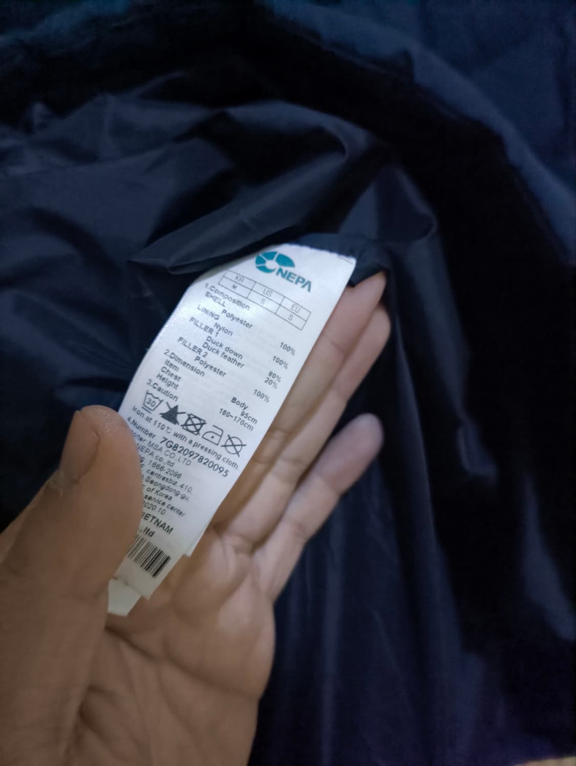 M 네파 덕다운 경량패딩 상품이미지9