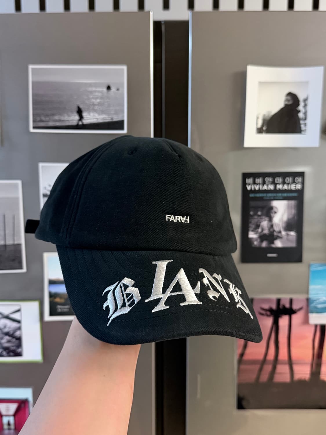 파프롬왓 GOTHIC BLANK CAP BLACK 상품이미지1