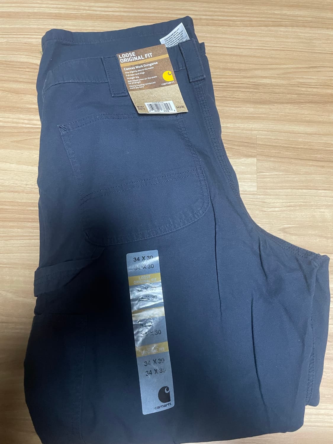 칼하트 다크네이비 싱글니 카펜터 팬츠 상품이미지4