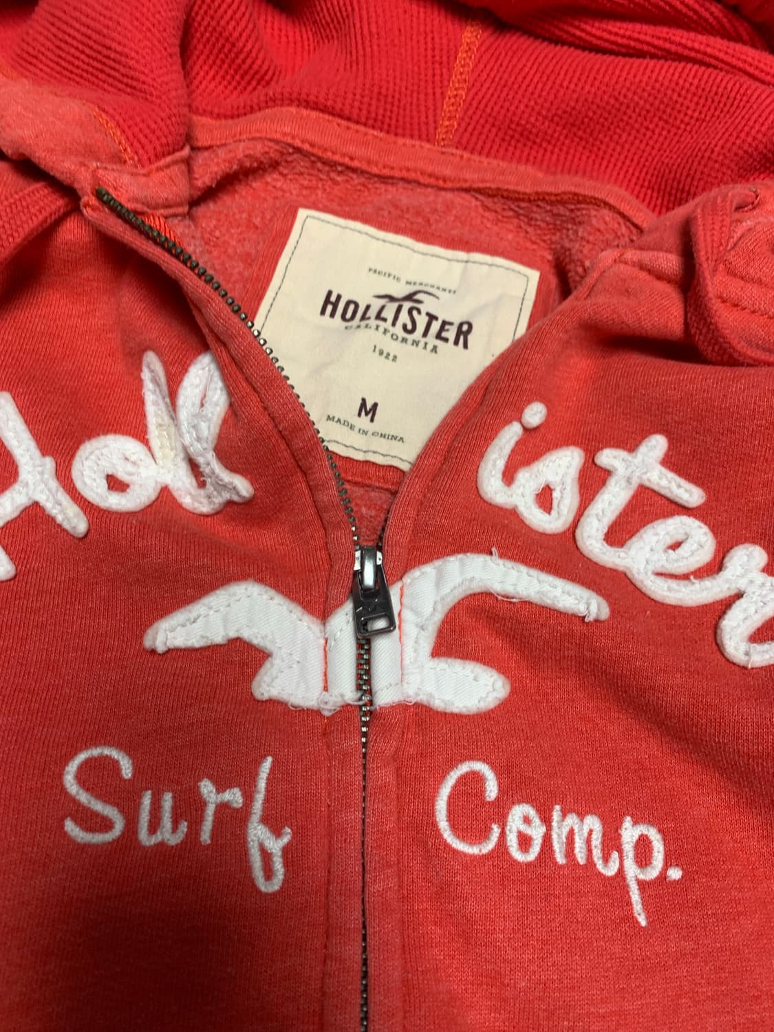 홀리스터후드집업,주황,M 상품이미지7