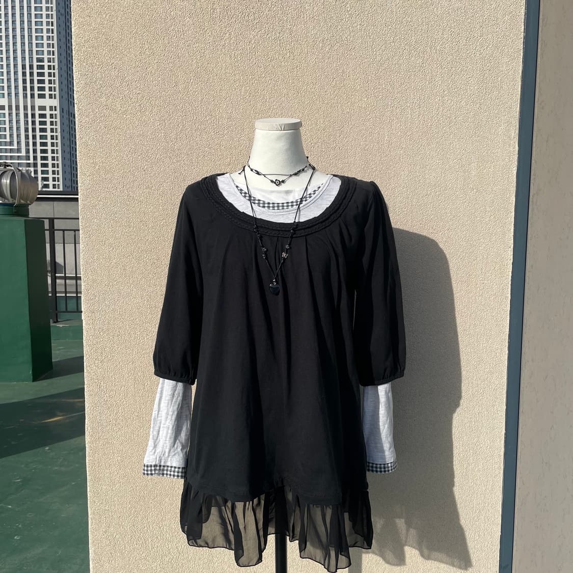 블랙모리 상의 코디세트 #모리걸 #무채색 #상의세트 상품이미지1