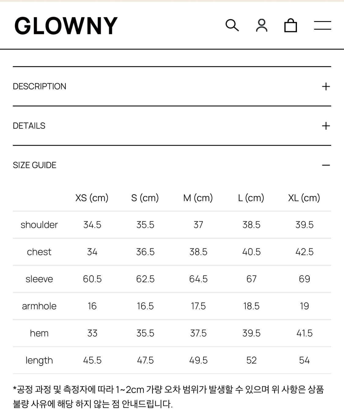 글로니 G COMFORT HOODIE 차콜 M 상품이미지2